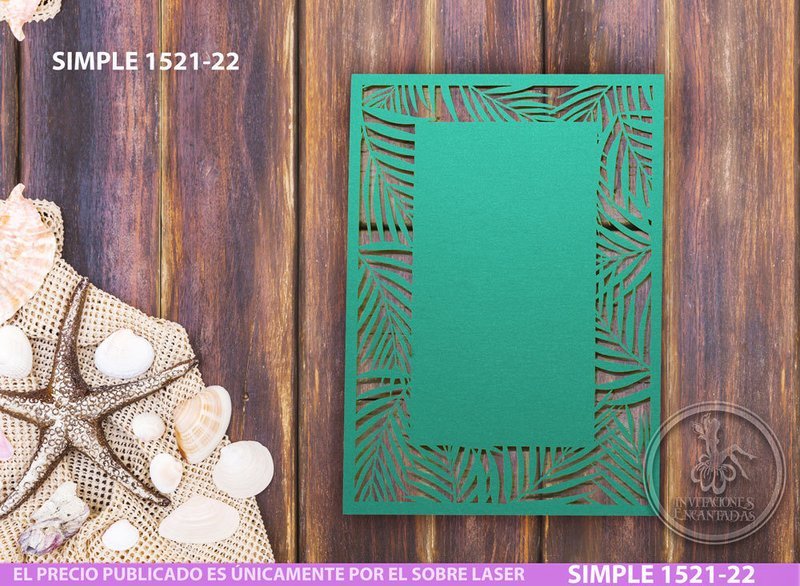DIY Sobre Corte Laser Simple 1521-22