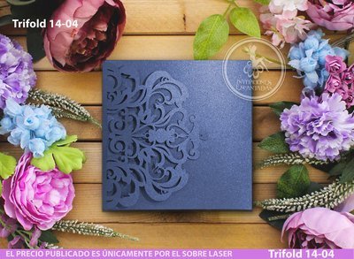 DIY Sobre Corte Laser Trifold 15-004
