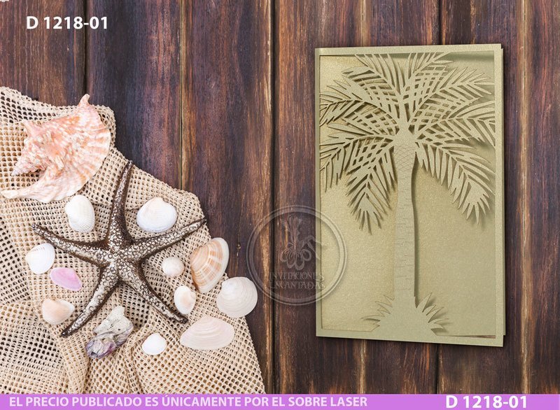 DIY Sobre Corte Laser D 1218-01 Playa