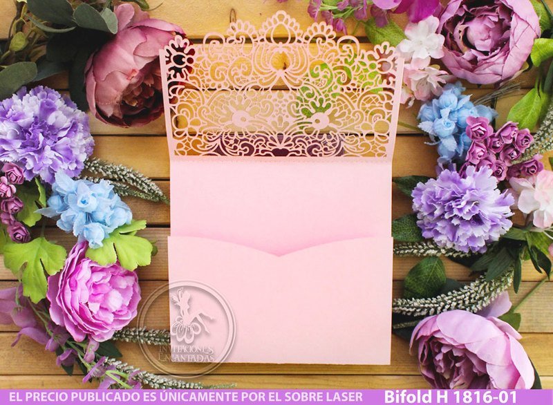 DIY Sobre Corte Laser Bifold H 1816-001