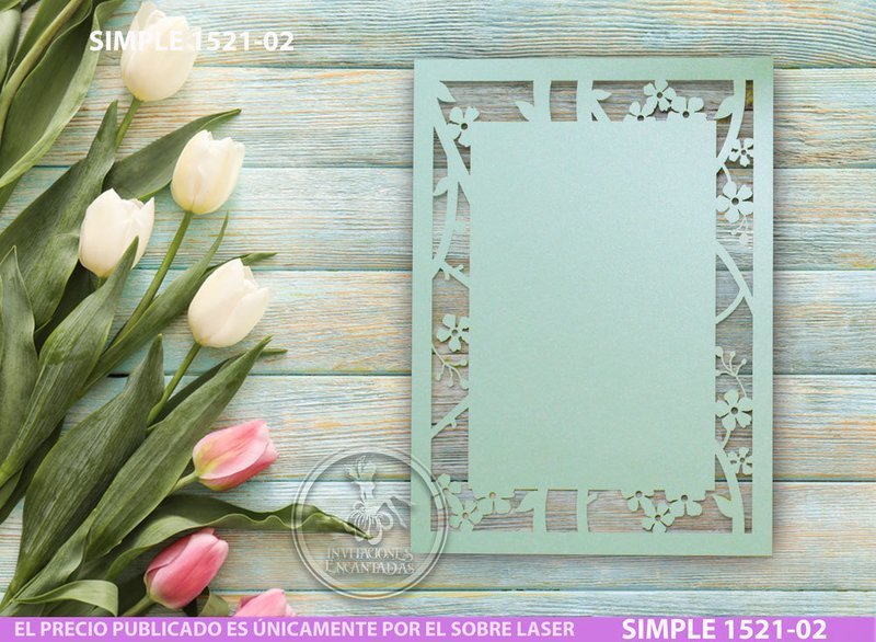 DIY Sobre Corte Laser Simple 1521-02
