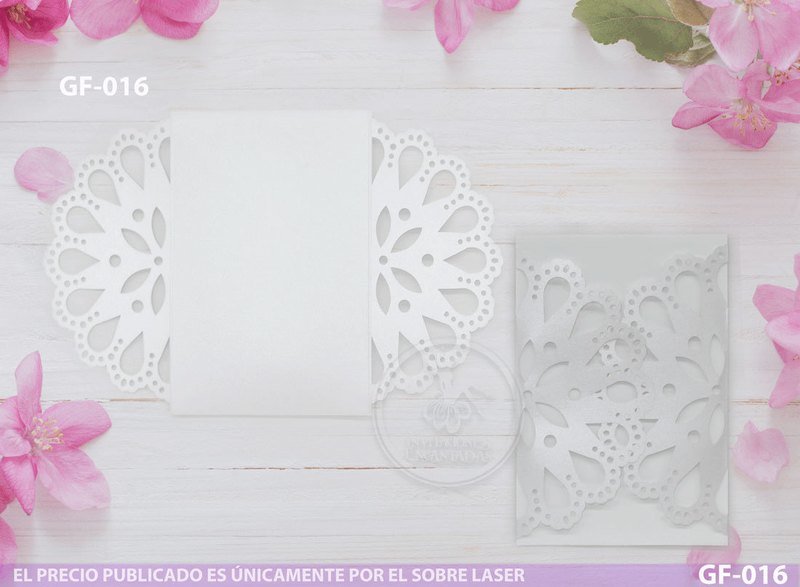 DIY Sobre Corte Laser GF-016-A