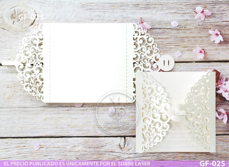 DIY Sobre Corte Laser GF-025