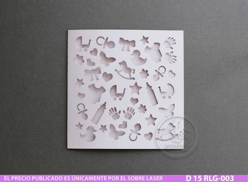 DIY Sobre Corte Laser D-15 RLG-003 DIY Sobre Corte Laser D-15 RLG-003