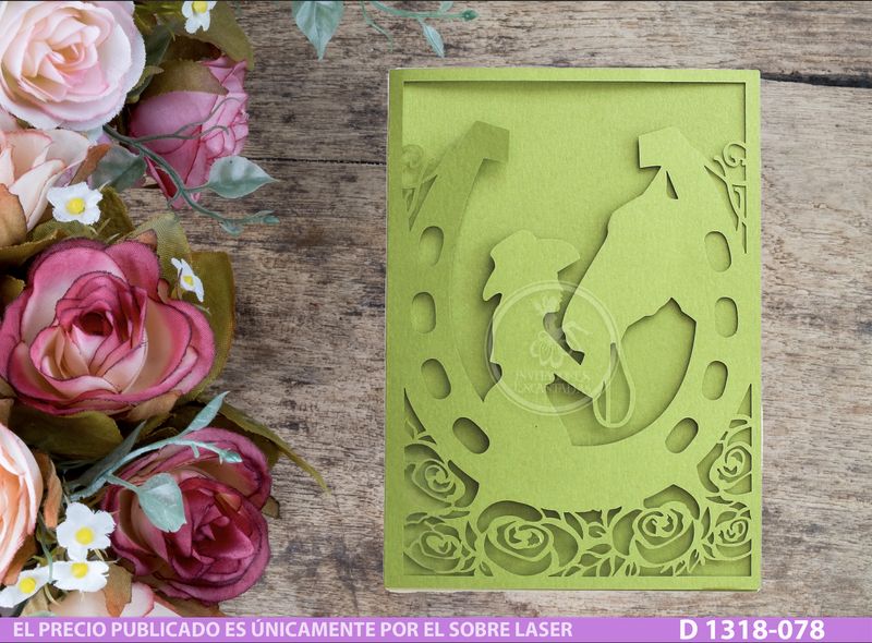 DIY Sobre Corte Laser DIY D 1318-078 Charra