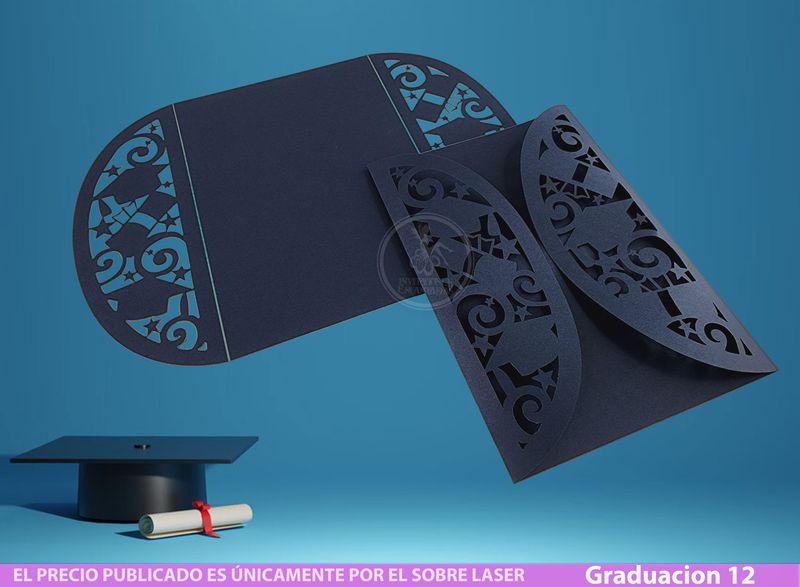 DIY Sobre Corte Laser Graduacion 12