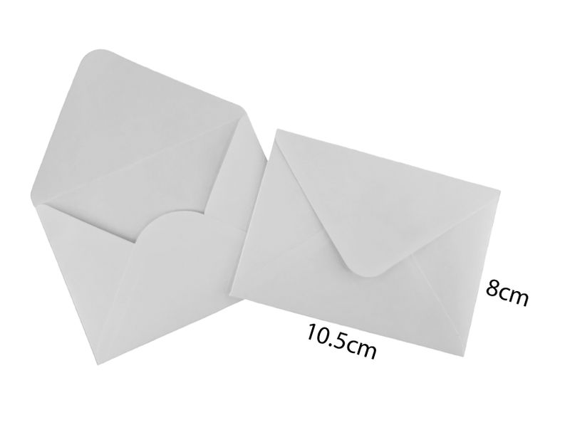 500 Sobres 8x10.5cm Papel Mate Burano 100g