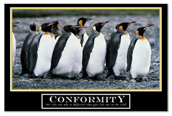 Penguin Conformity Poster
