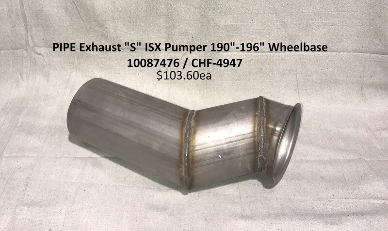 PIPE - Exhaust &quot;S&quot;