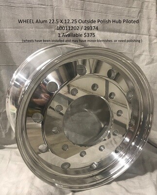 WHEEL - 22.5x12.25 Aluminum