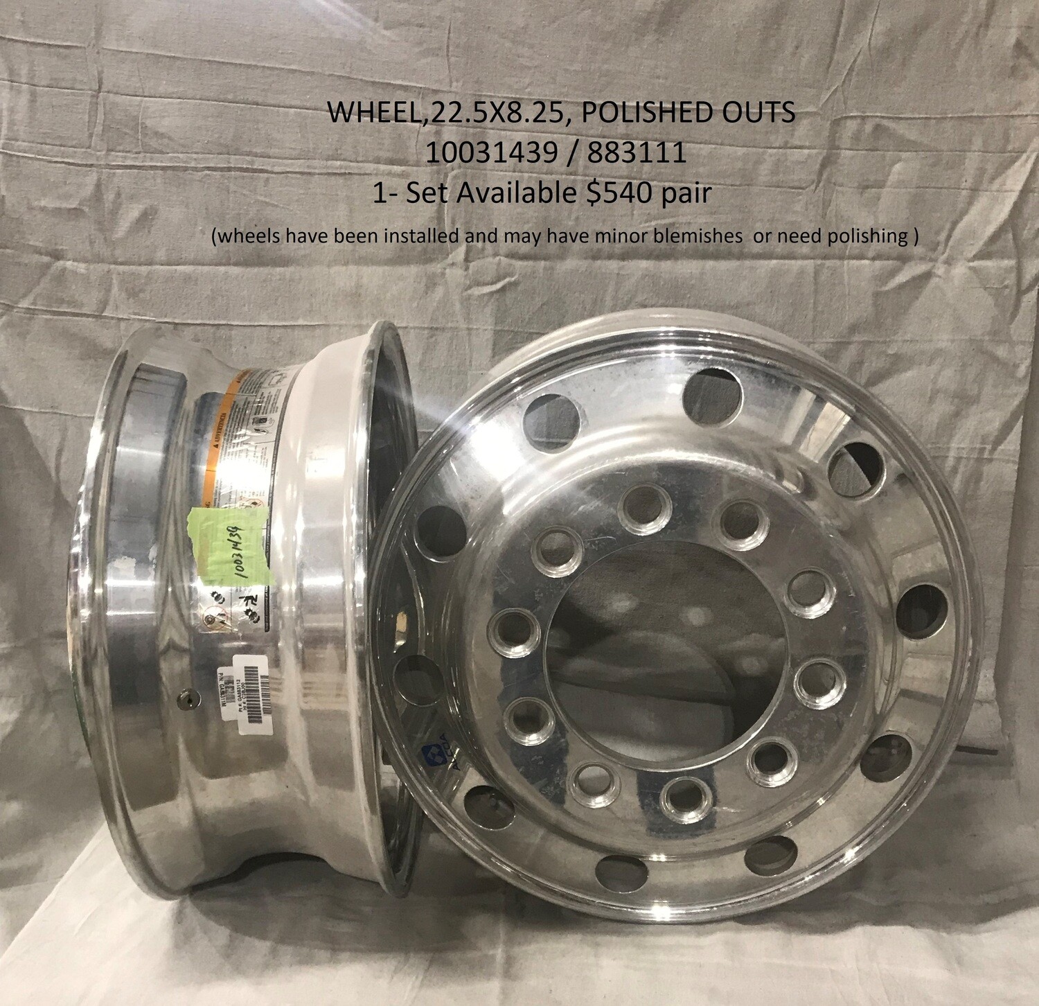 WHEEL - 22.5x8.25, USED