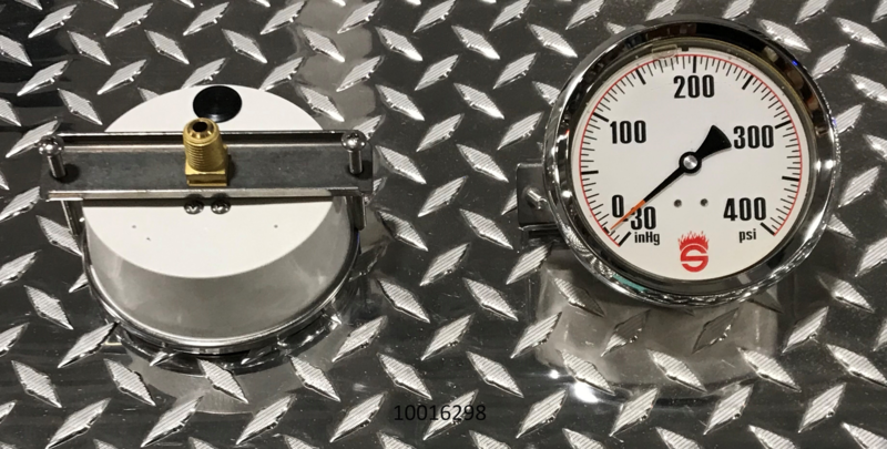 VACUUM PRESSURE GAUGE 4", -30-400