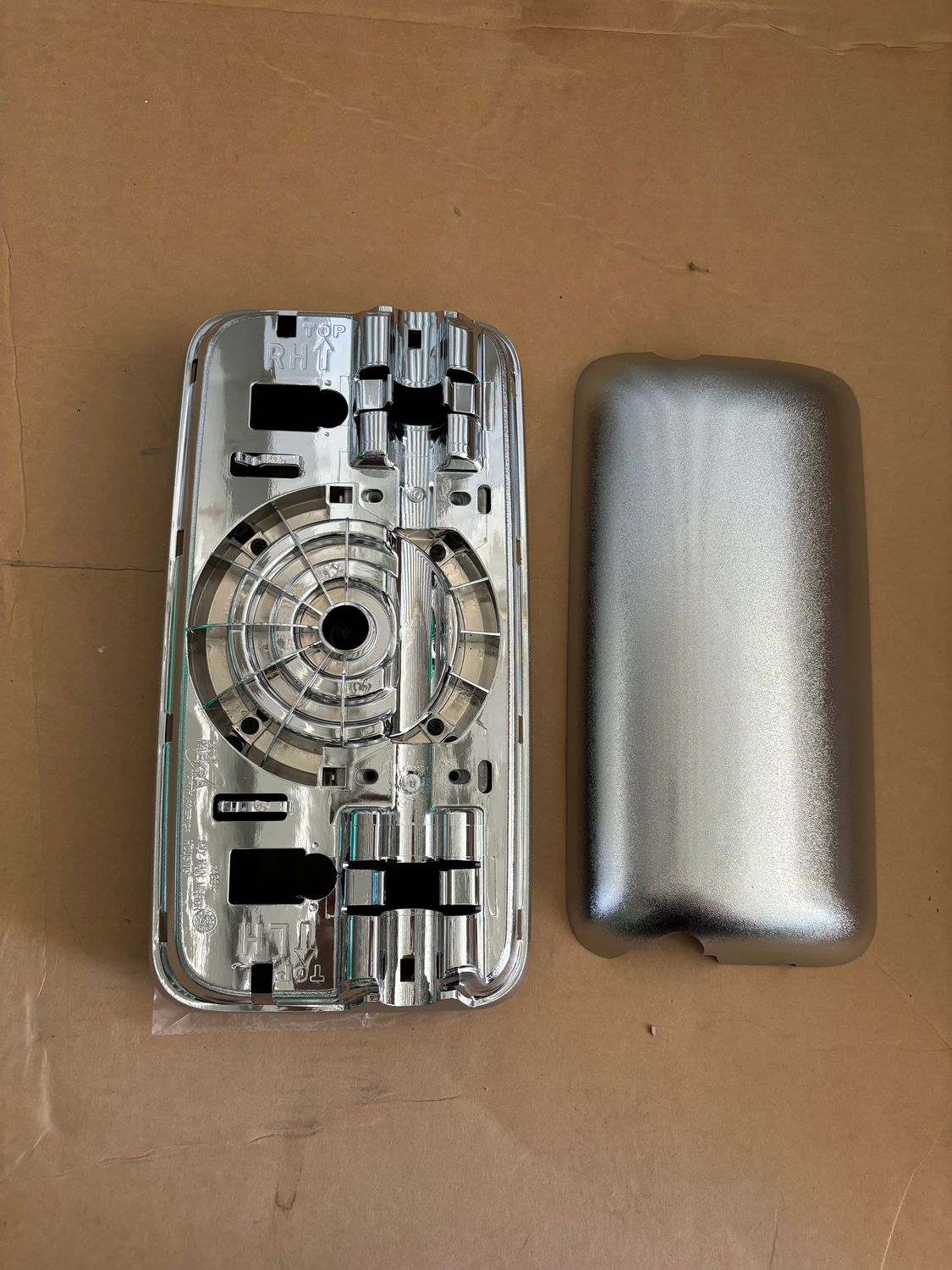 MIRROR HEAD MAIN MANUAL RIGHT CHROME WRINKLE HOUSING