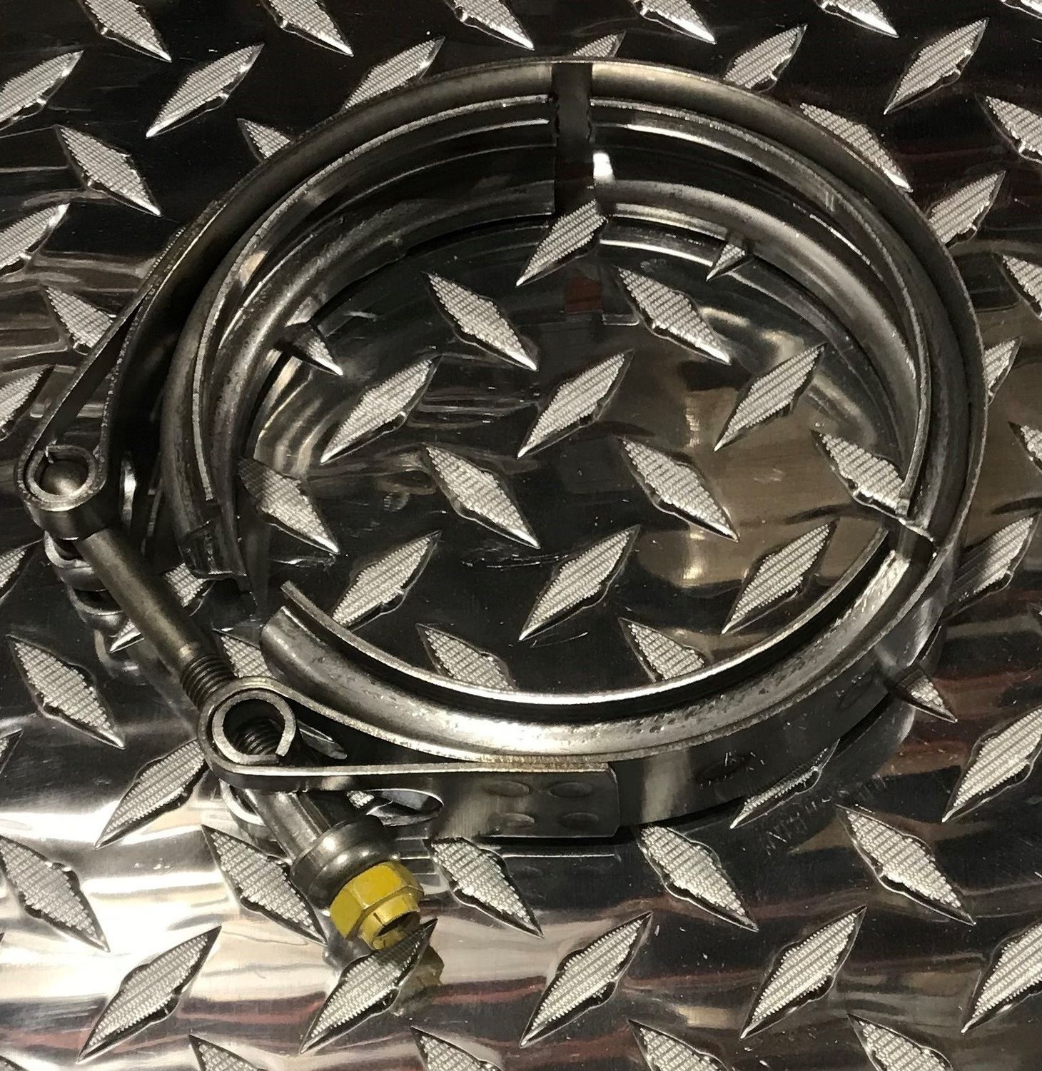 CLAMP, V-BAND, 4&quot; FOR BRAIDED EXHAUST BELLOWS