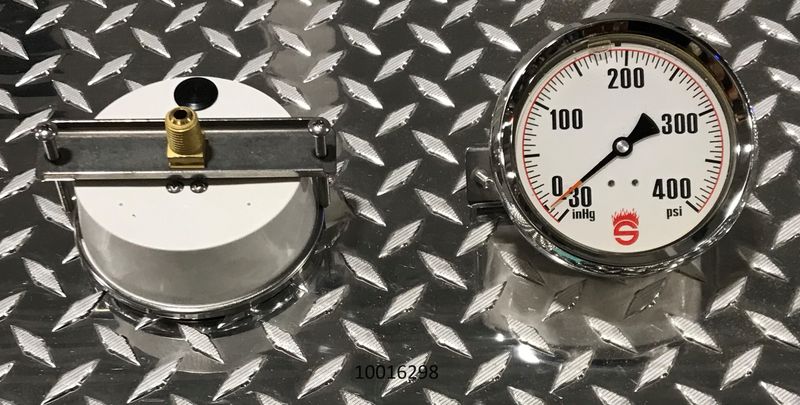 VACUUM PRESSURE GAUGE 4", -30-400