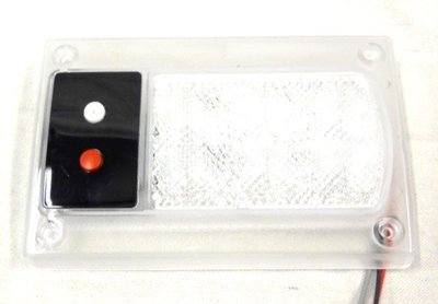 Light, LED Red\Clear Dome
