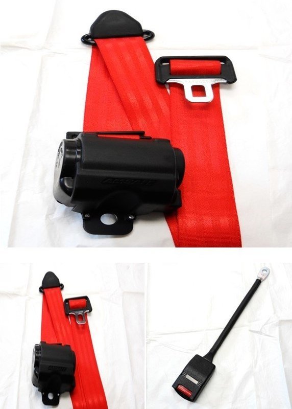 Seat belt, 3-pt. retractor / NO buckle end