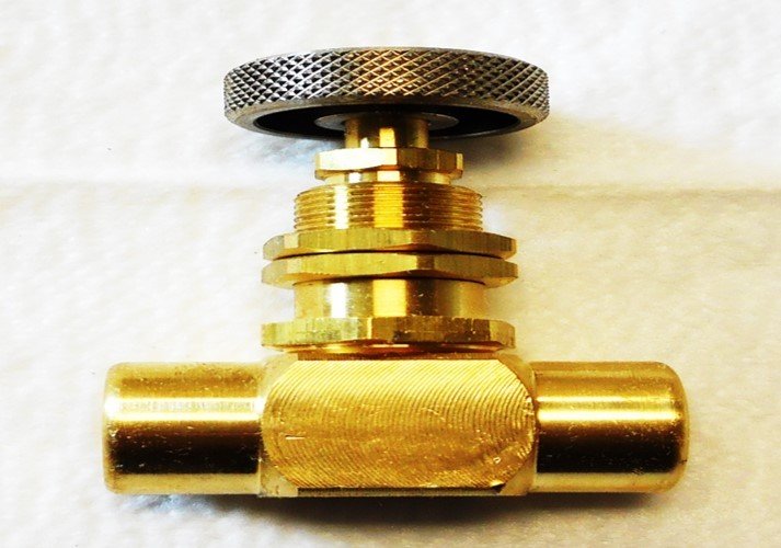 Valve, 1/4&quot; Brass Needle, Flow Control