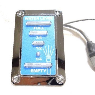 Display, 14 LED Tank Level, Chrome Bezel