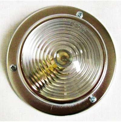 Light, Engine Hood, Halogen, Chrome Bezel