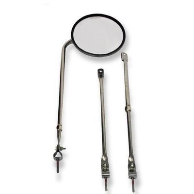 MIrror, 8.5" Blindspot, Stainless Steel, Tri-pod Bracket