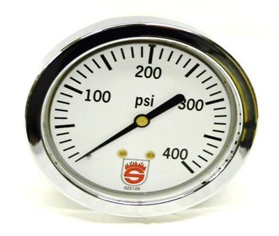 Gauge, 2.5&quot; Panel, 0-400 psi, Large Bezel, Sutphen Logo