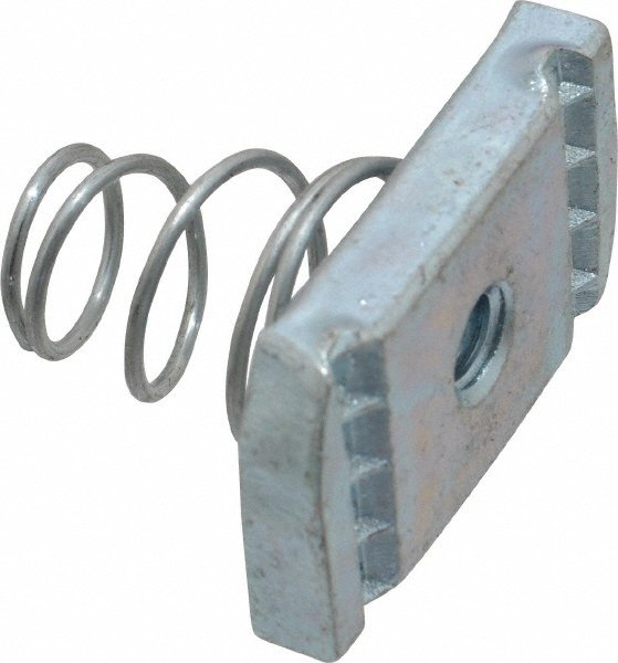 Nut, Channel Aluminum, 1/4-20, Short Spring