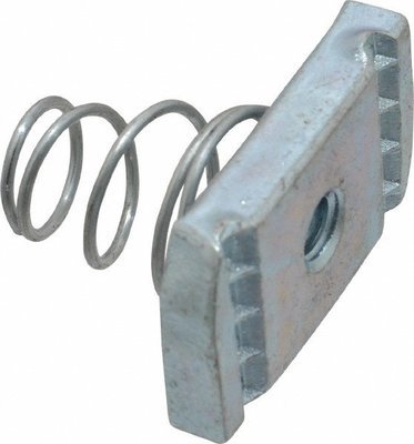 Nut, Channel Aluminum, 1/4-20, Short Spring