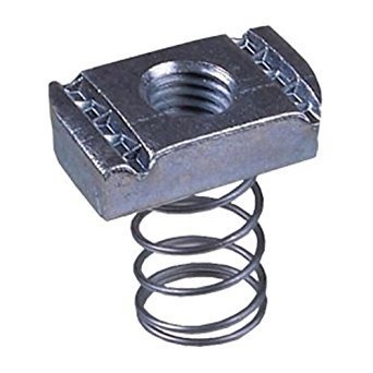 Nut, Channel Aluminum, 1/4-20, Long Spring