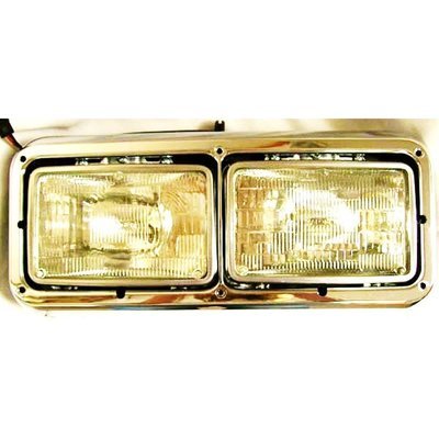 Headlight Assembly, Square Dual Halogen