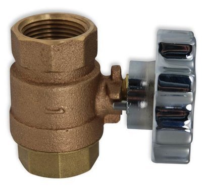 Drain Valve, 1/4" Straight, Ball,