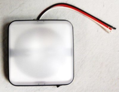 Light, Clear Dome w\ Switch, Black Bezel