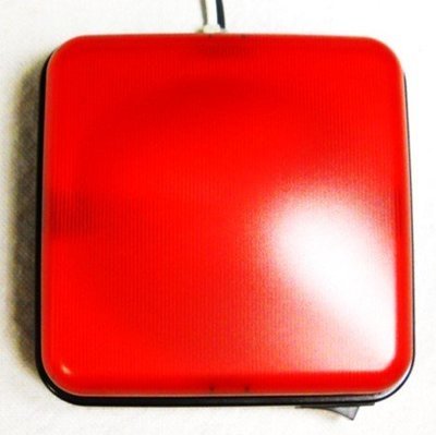 Light, Red, Dome w\ Switch, Black Bezel