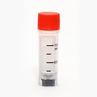 Cryogenic Vials with Bottom Barcode-1.0ml (External Thread), Case of 1000