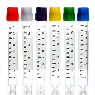 Cryogenic Vials-5.0ml External Thread, Non-Barcoded, 25/Bag, 40 Bags/Case