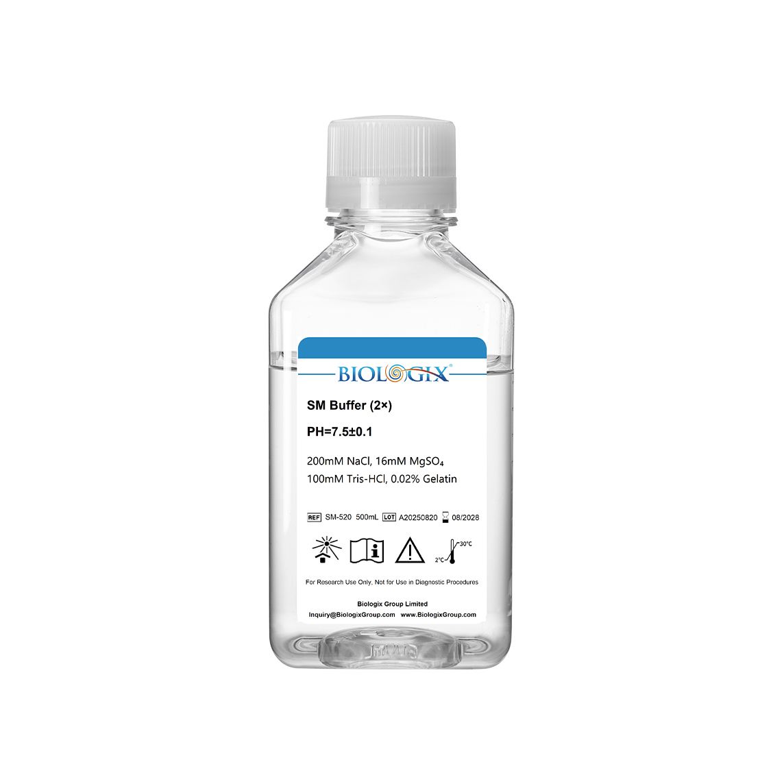 Biologix® SM ( Supermicro ) Buffer (2X), PH7.5, 500mL/Bottle, 10 Bottles/Case