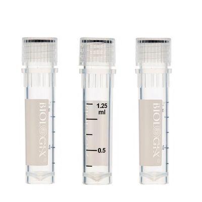 Biologix® Cryogenic Vials, 1.5/2.0 mL (47.5mm, Self-Standing), with writing area, 50/Bag, 500/Pack, 2000/Case