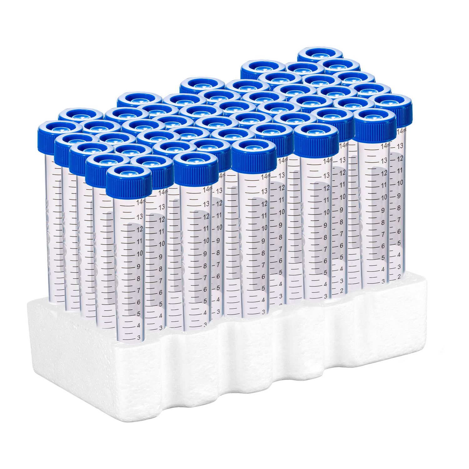 Biologix® Centrifuge Tubes-15mL, Conical Bottom, Rack Pack, 50 Sets/Rack, 10 Racks/Case