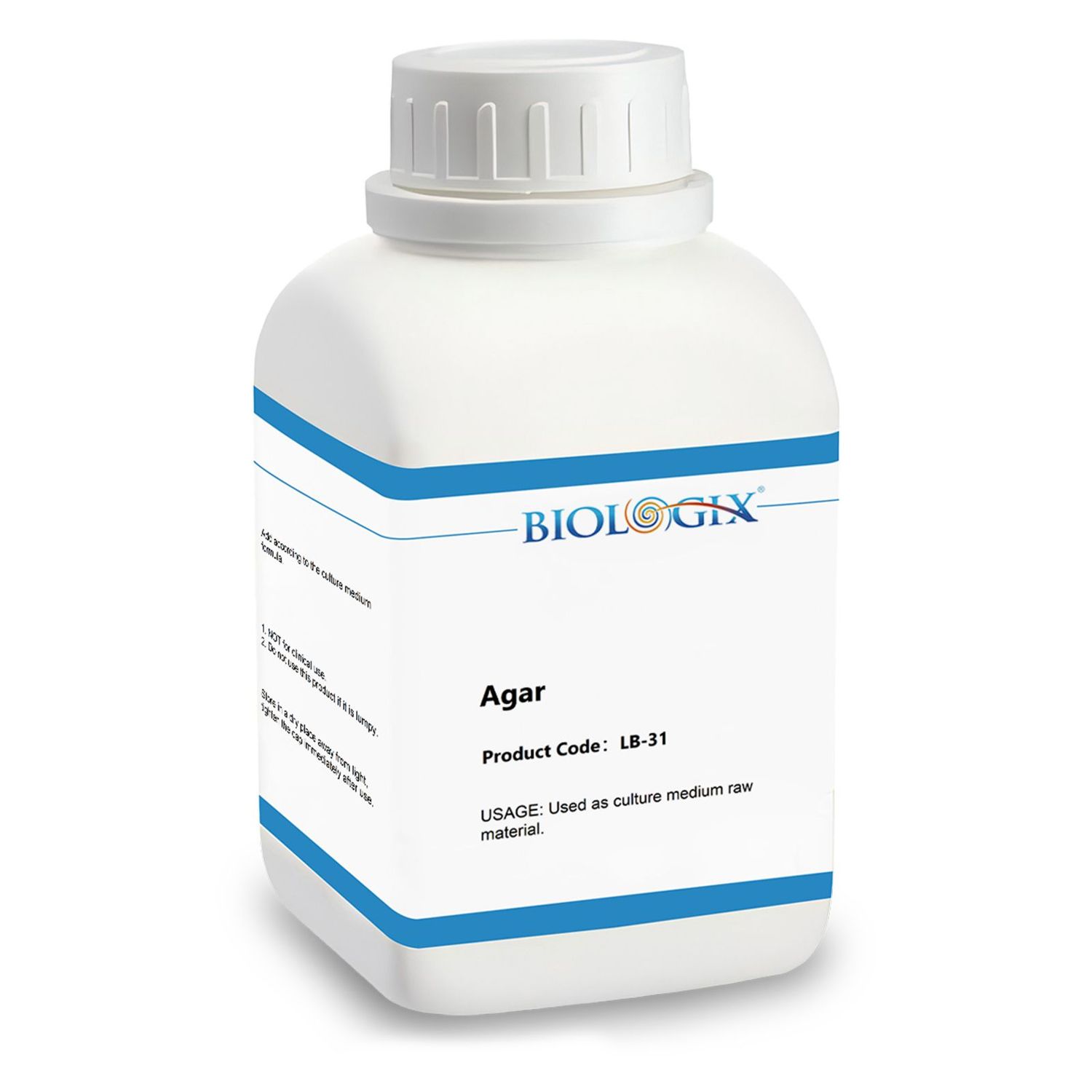Biologix® Agar, Powder, 500g/Bottle