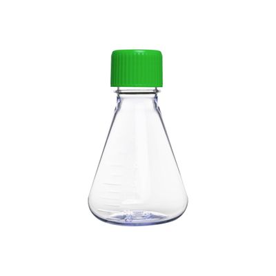 Biologix® 250mL Erlenmeyer Shake Flask, Vent Cap (Green), 1 Pc/Bag, 12 Bags/Case