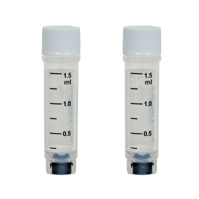 CryoKING® Cryogenic Vials Side &amp; Bottom Barcoded-1.5, External Thread, 25/Bag, 1000/Case