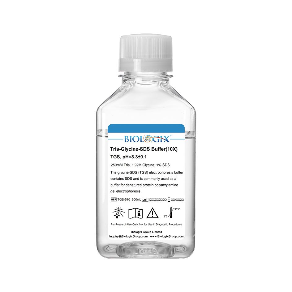 Biologix® Tris-glycine-SDS (TGS) Electrophoresis Buffer ( 10× ), pH 8.3, 500mL/Bottle