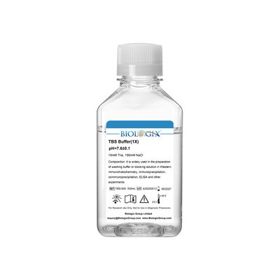 Biologix® TBS Buffer (1x), PH7.6, 500mL/ Bottle, 10 Bottles/Case
