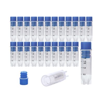 CryoKING® Cryogenic Vials with Side Bardcodes-2.0 ml Internal Thread, 25/Bag, 1000/Case