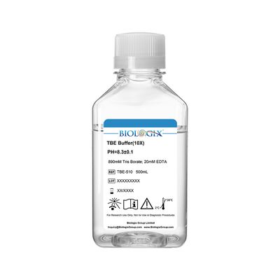 Biologix® TBE Buffer (10×), pH 8.3, 500 mL/Bottle, 10 Bottles/Case