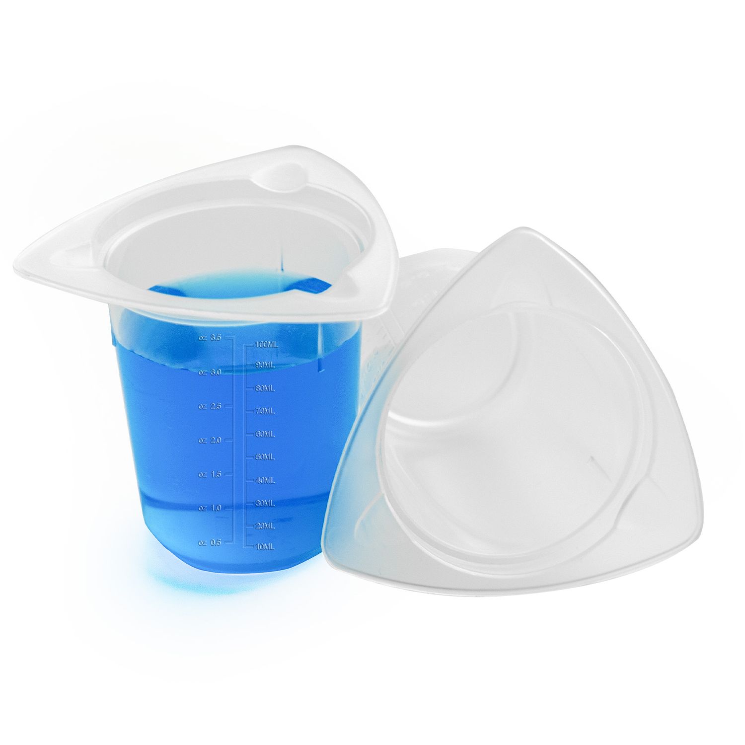 Biologix® Beakers-PP, Three Pour Spouts, Disposable, 25 Pieces/Sleeve, 4 Sleeves/Case