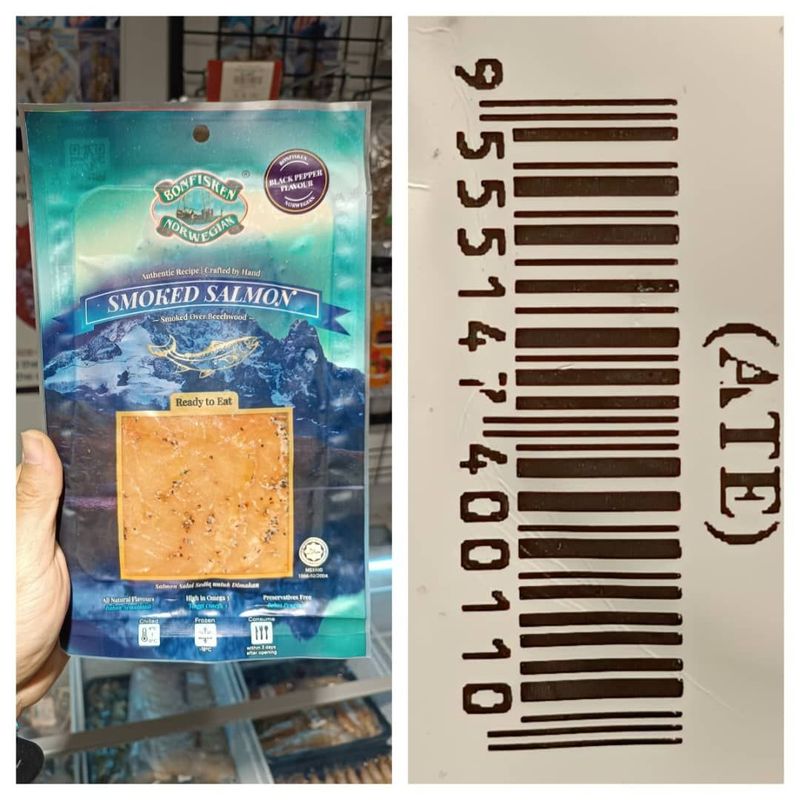 BONFISKEN DELI SMOKED SALMON BLACK PEPPER SLICE 100G