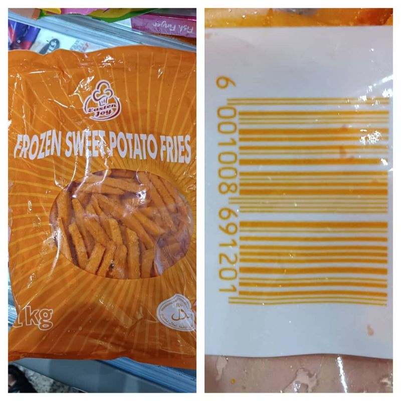 EASTEN JOY SWEET POTATO FRIES FROZEN 1KG