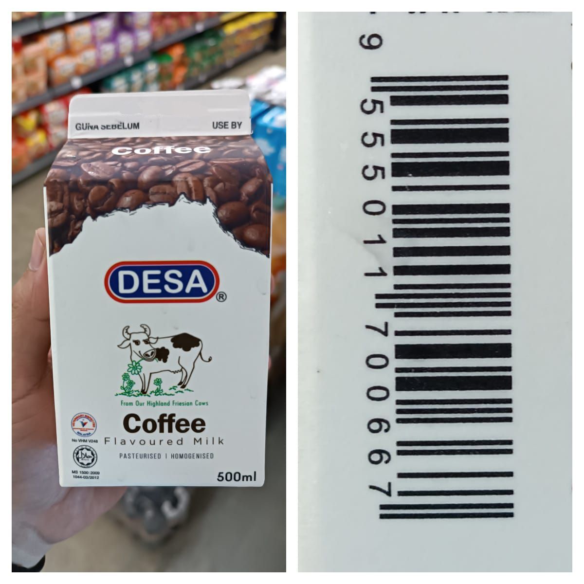 DESA FRESH COFFEE MILK 500ML