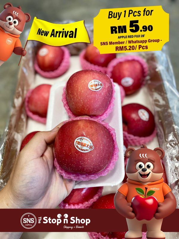 APPLE RED FUJI 2pcs